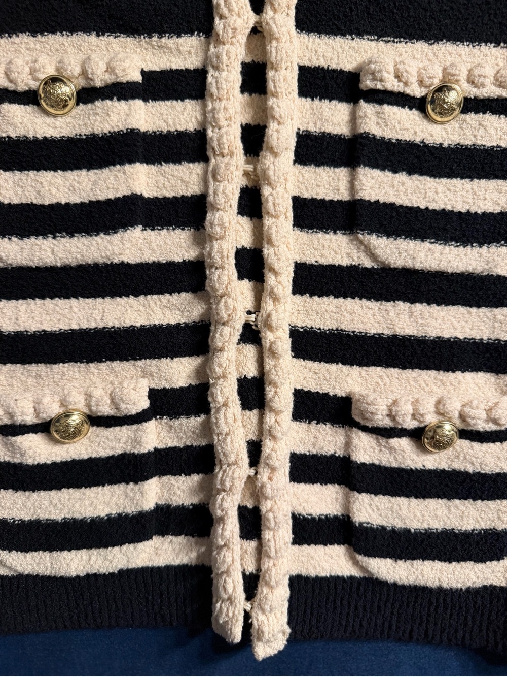 J. CREW Odette Sweater Lady Jacket in Striped Bouclé - Picture 6 of 8